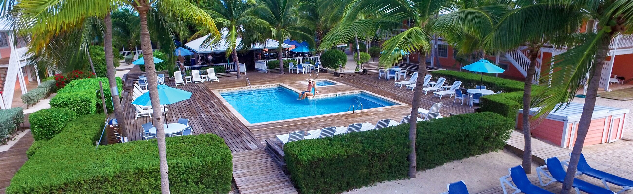 Small and intimate – our pool area is a perfect tropical oasis to enjoy after diving